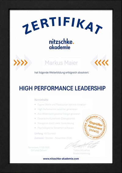 nitzschke Zertifikat